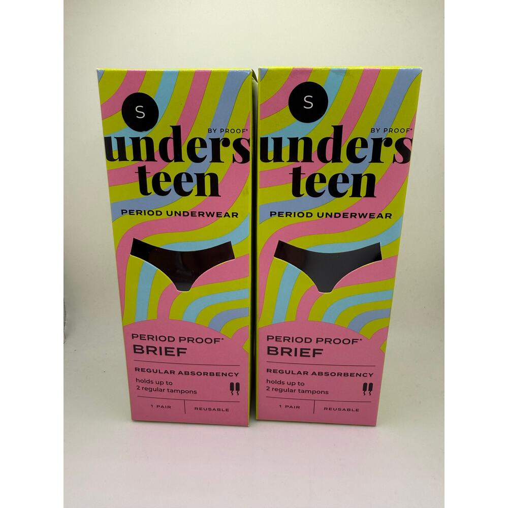 NEW Proof Unders Teen Period Underwear Size S 2pk